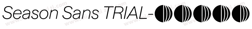 Season Sans TRIAL字体转换